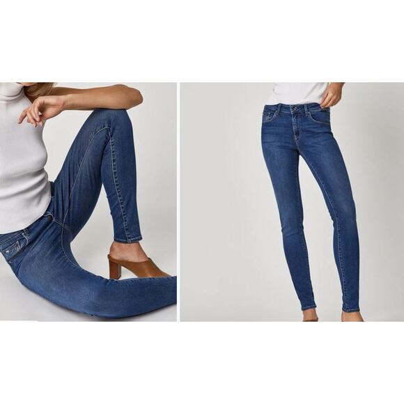 Mavi Gold Jeans size 27 Adriana mid rise super skinny NWT - Picture 1 of 7